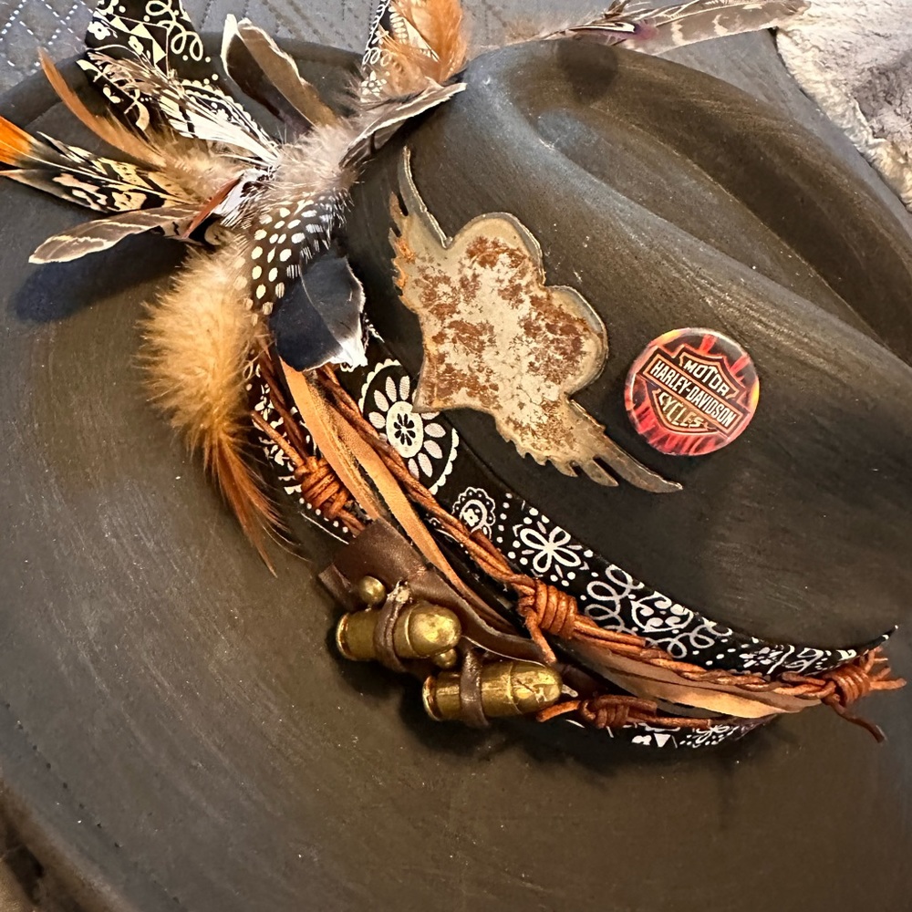 Custom red clover hat
